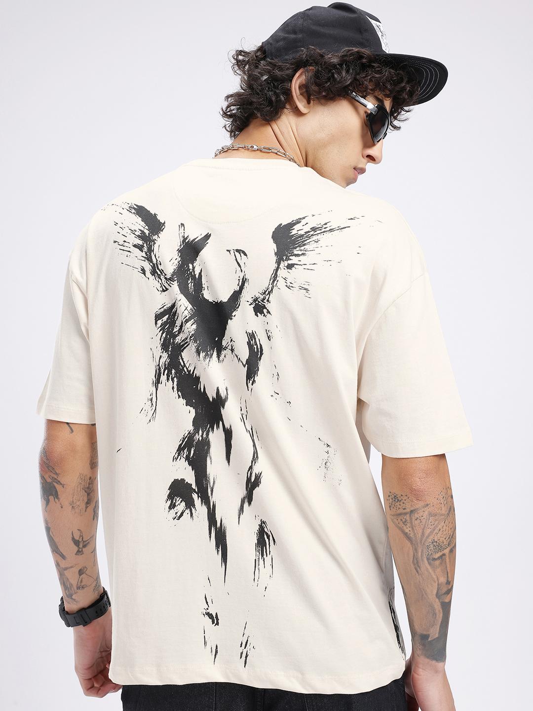 glitchez Printed Oversized T-shirt - Image 1
