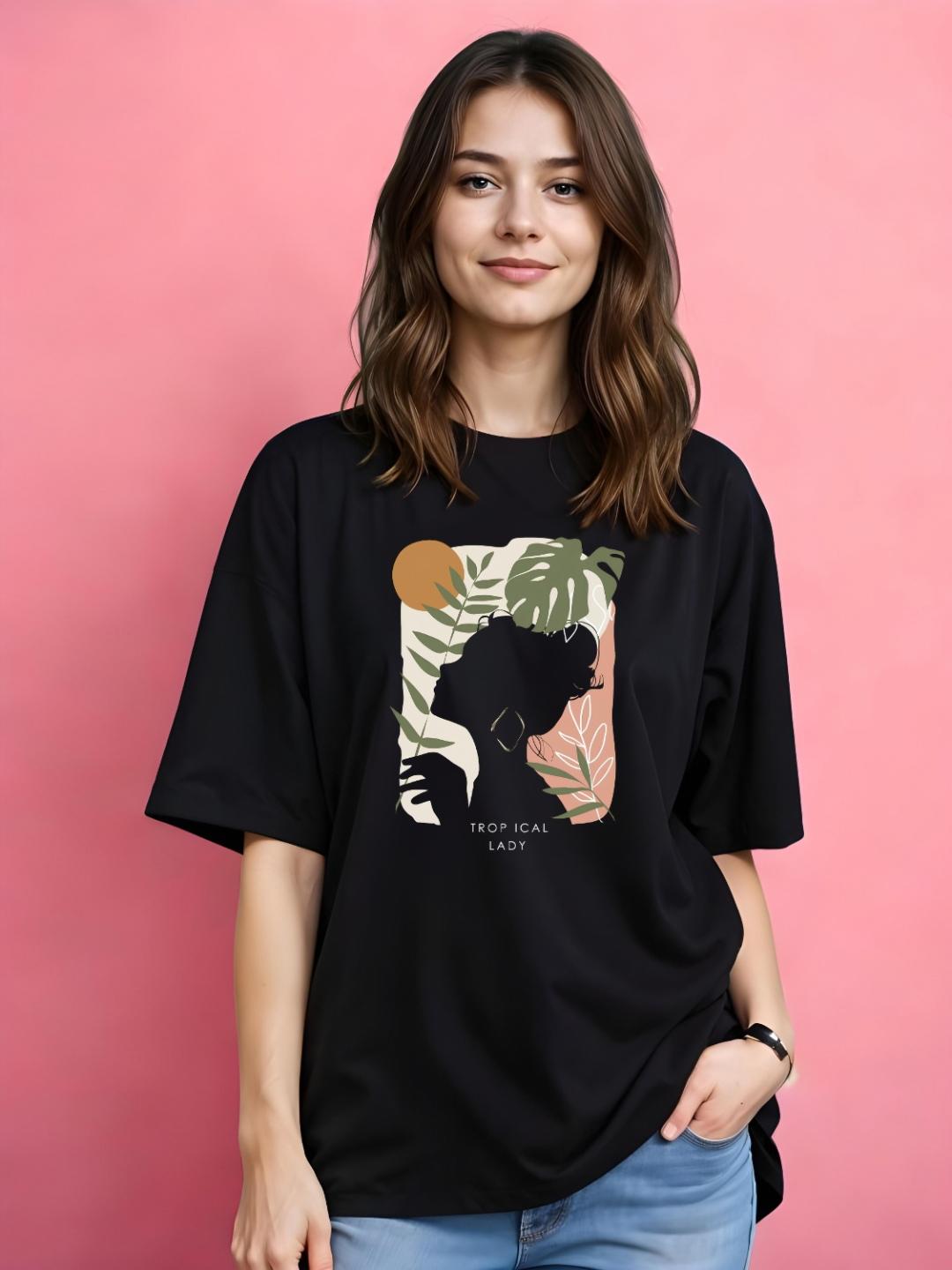 SMARTEES Women Graphic Printed Cotton T-shirt - Image 1