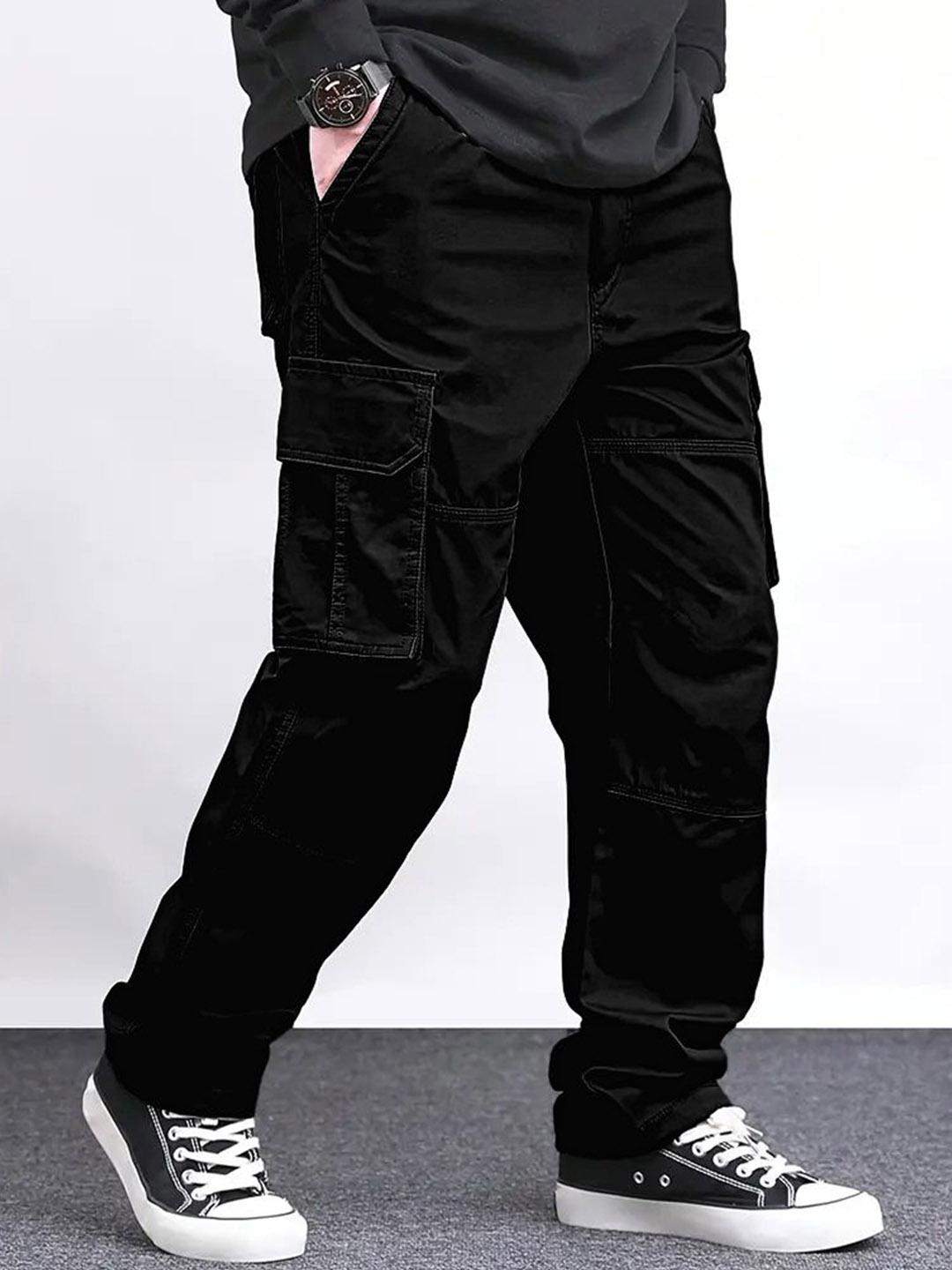 VOGAAN Men Relaxed Loose Fit Cargos Trousers - Image 1