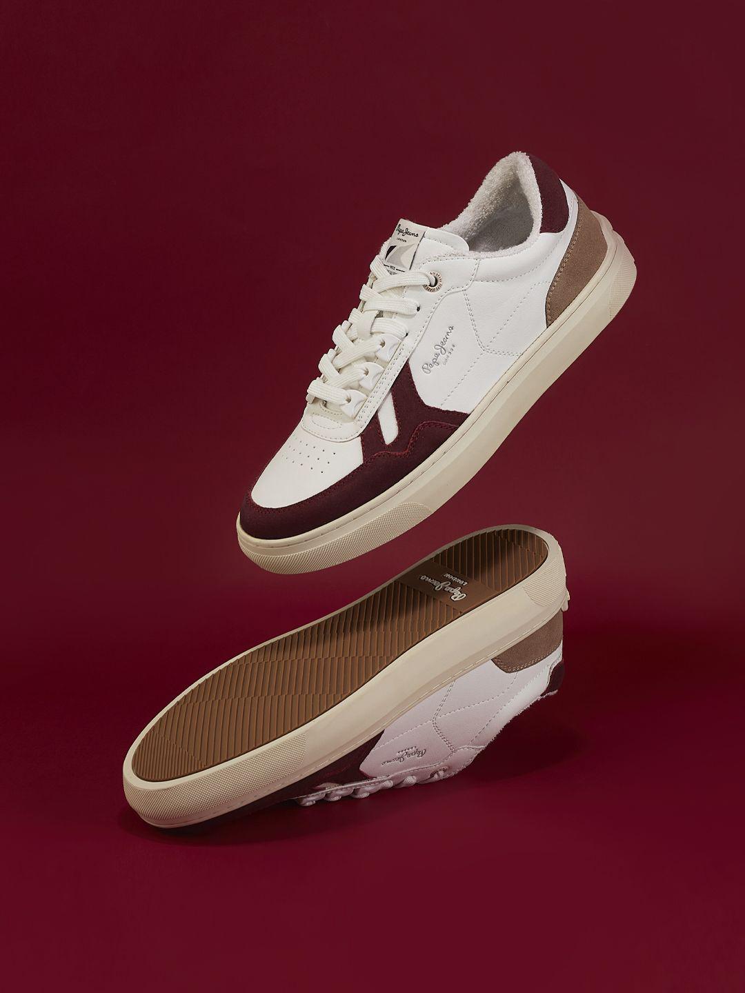 Pepe Jeans Men Colourblocked Sneakers - Image 1