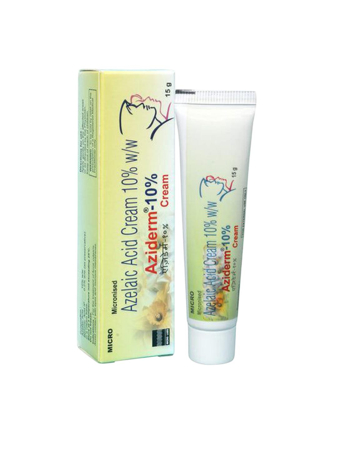 Aziderm 10% Azelaic Acid Cream For Acne - 15 g - Image 1