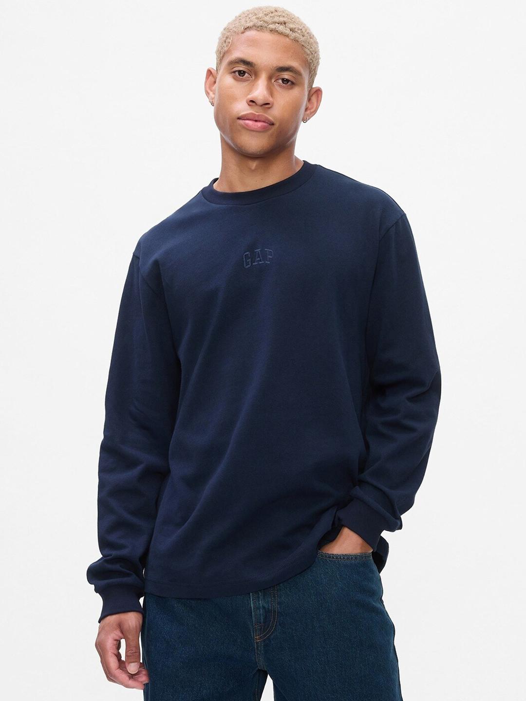 Buy GAP Drop-Shoulder Sleeves Pure Cotton T-shirt - Tshirts for
