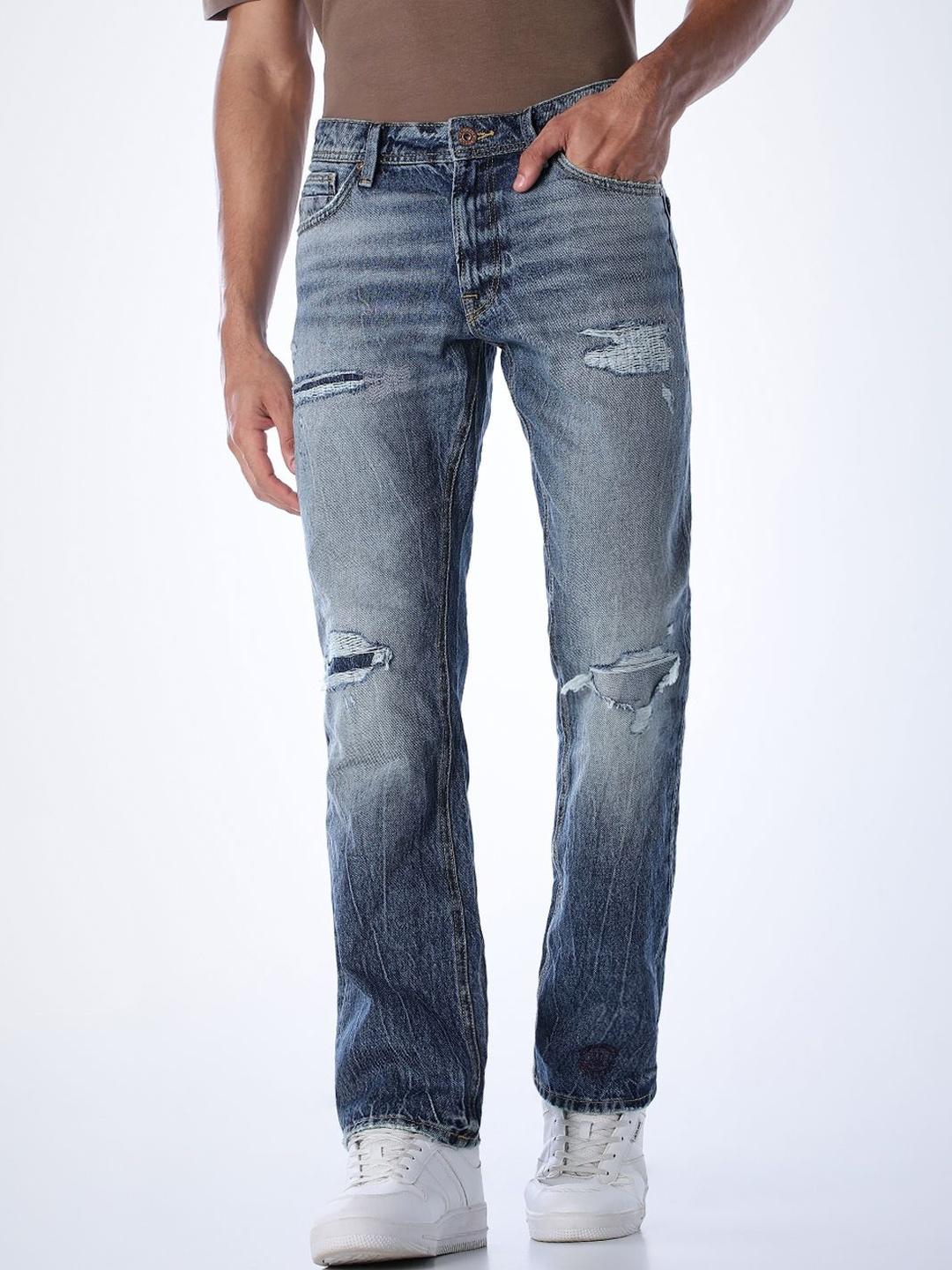 Jack & Jones Men Regular Fit Low-Rise Jeans - Image 1