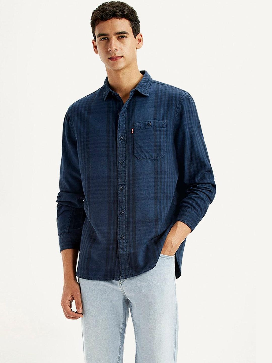 Levis Men Classic Slim Fit Checked Casual Shirt