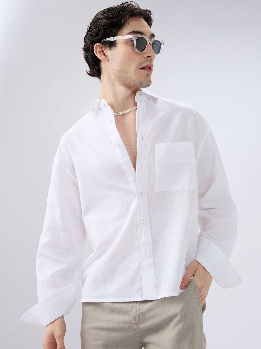 VASTRADO Pristine Linen Cotton Shirt - Image 1