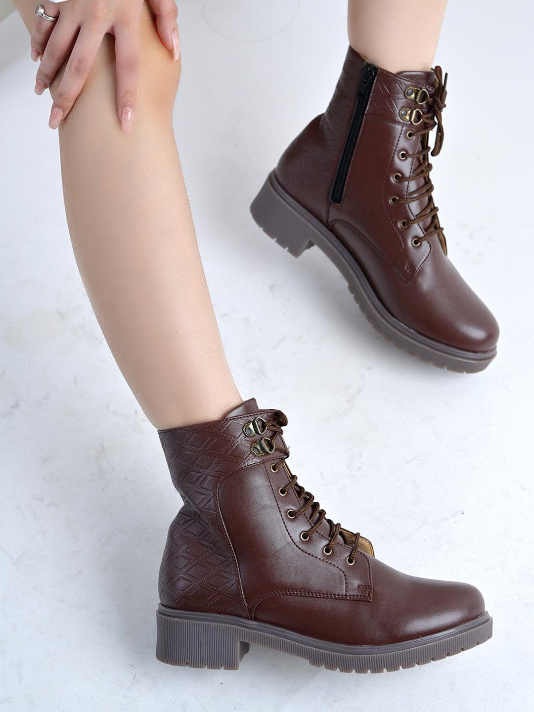 Shoetopia Women Block Heeled Boots - Image 1