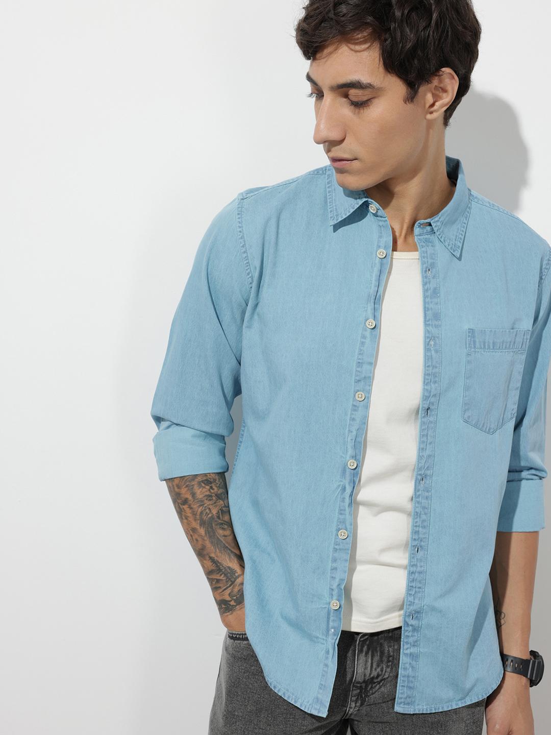 R.Code by The Roadster Life Co. Pure Cotton Casual Shirt