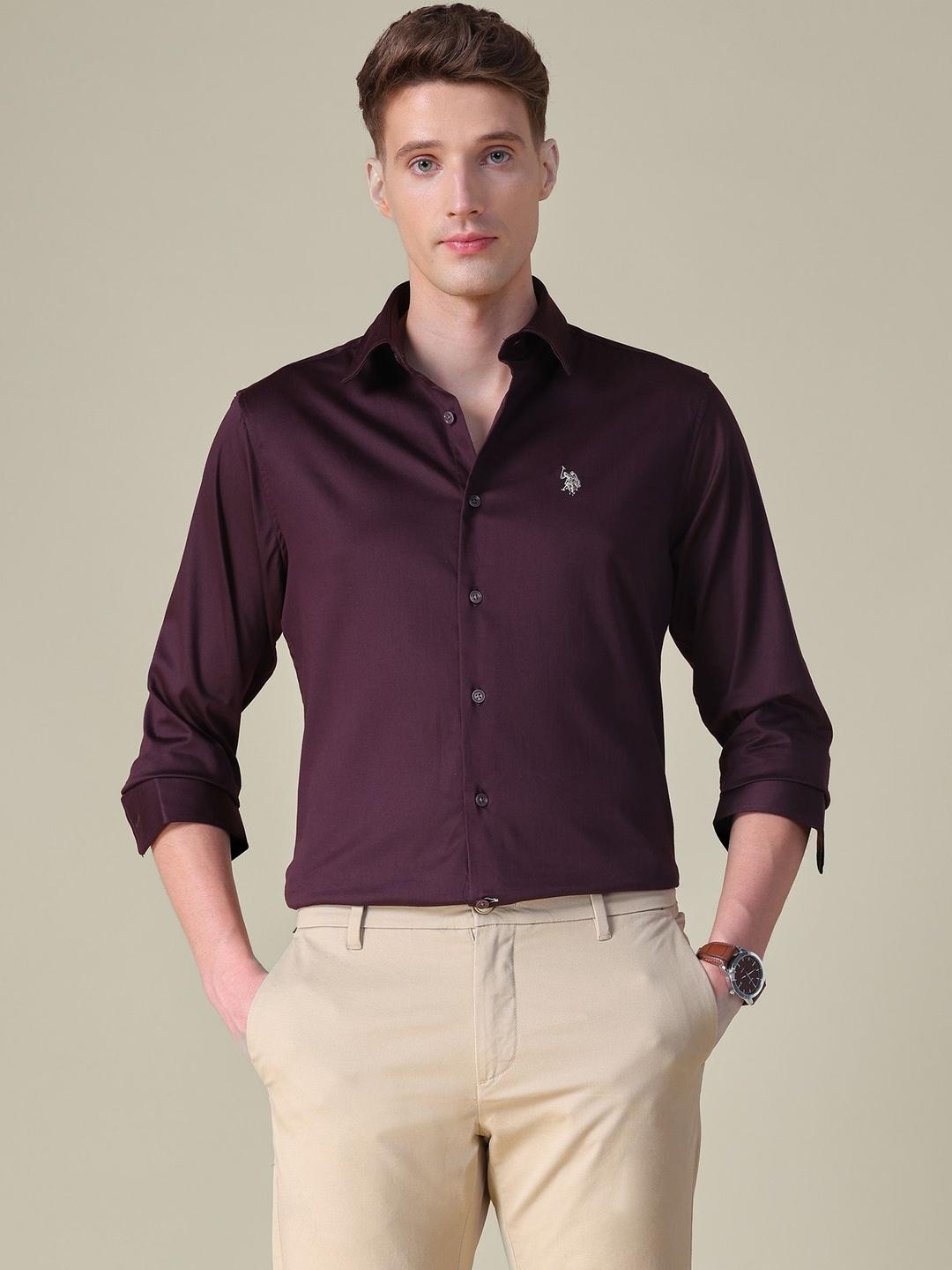 U.S. Polo Assn. Grid Tattersall Checked Stretch Shirt - Image 1