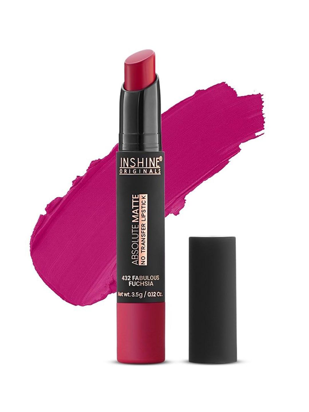 Buy Inshine Absolute Matte Non Transfer Proof Lipstick- Fabulous