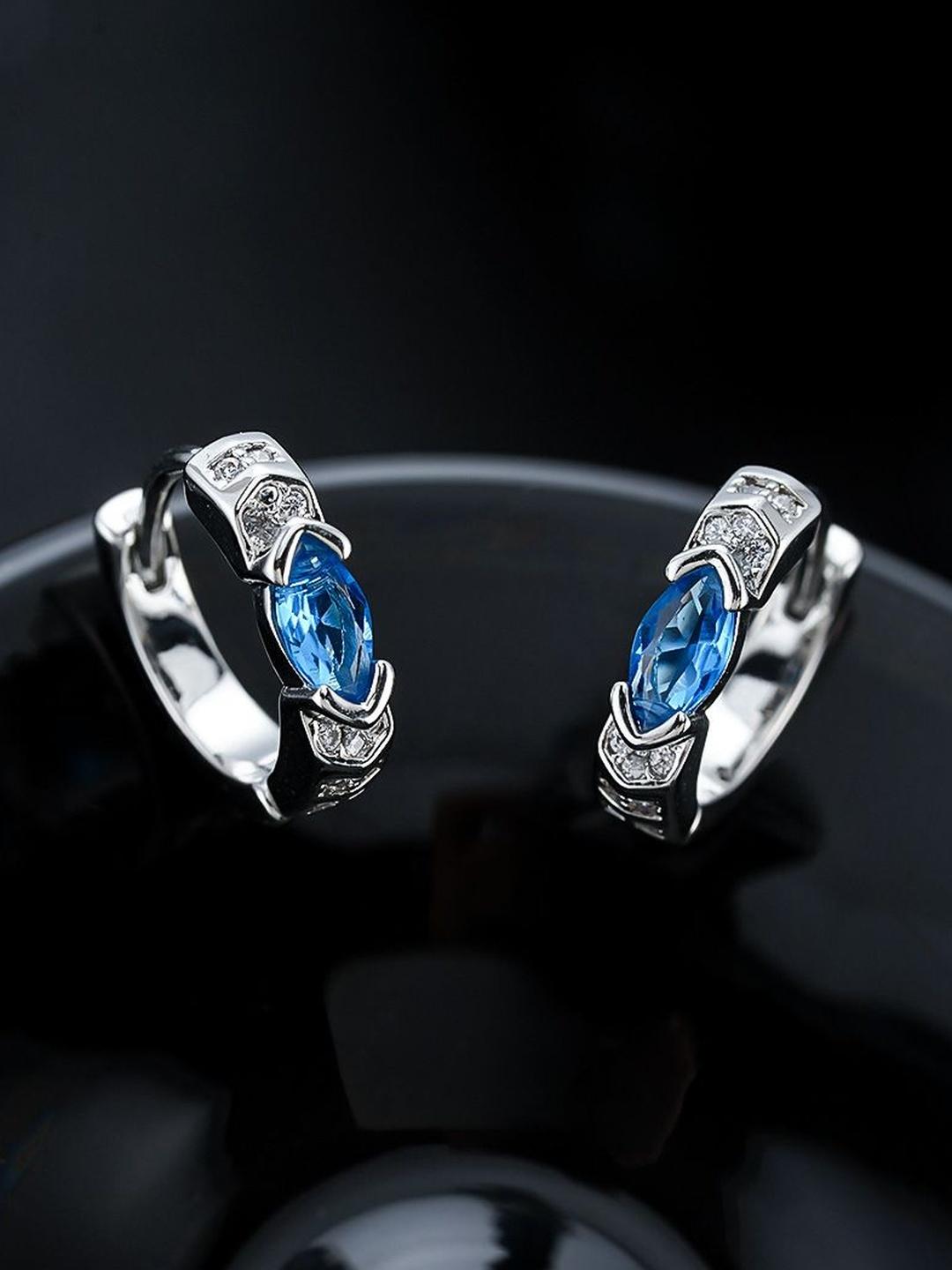 StyleCast x Revolte Classic Half Hoop Earrings - Image 1