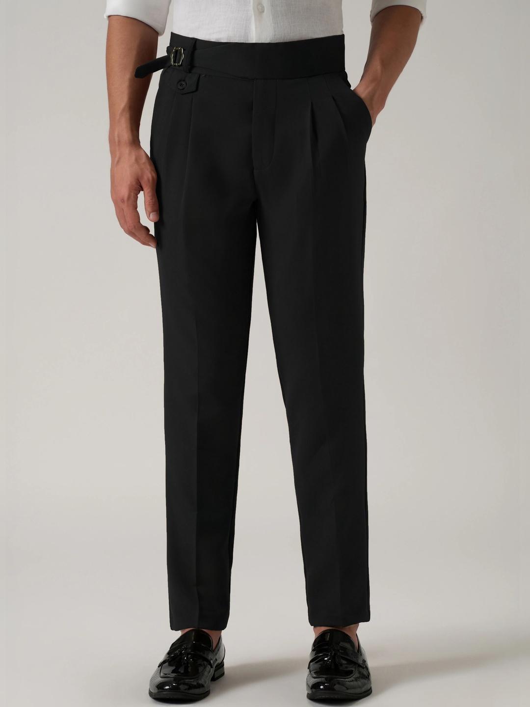 MANCREW Men Tailored Wrinkle Free Pleated Gurkha Pant