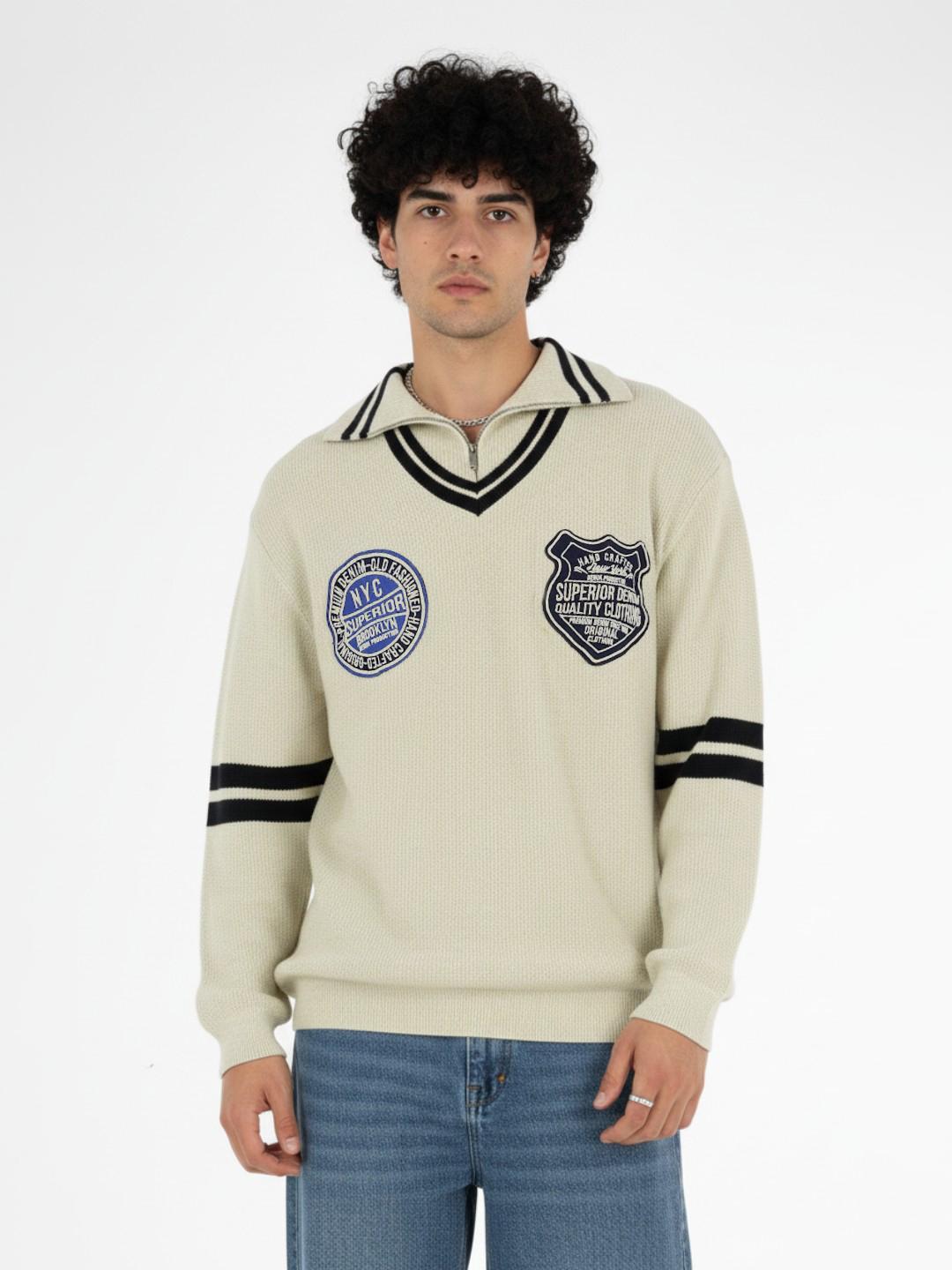 glitchez Typography Oversized Pullover - Image 1