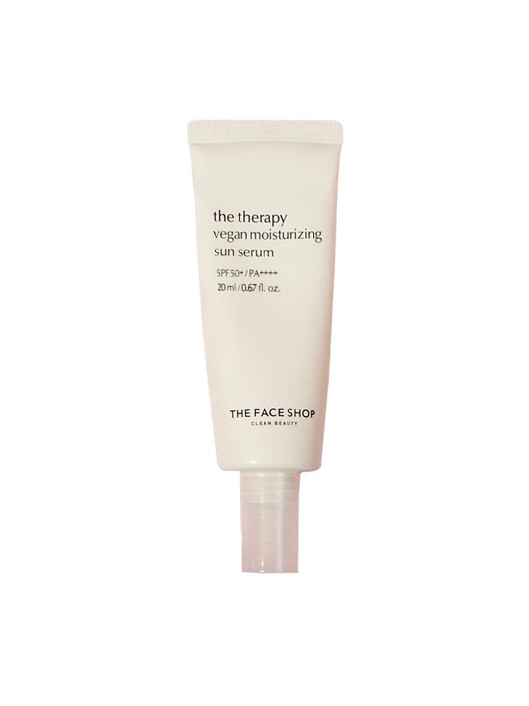 Buy The Face Shop The Therapy Vegan Moisturizing Sun Serum- 20 ml