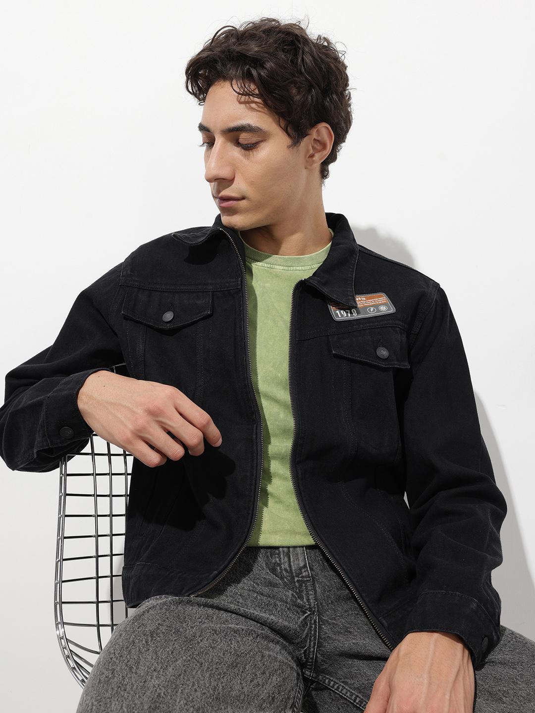 Buy The Roadster Life Co. Applique Detail Pure Cotton Denim Jacket