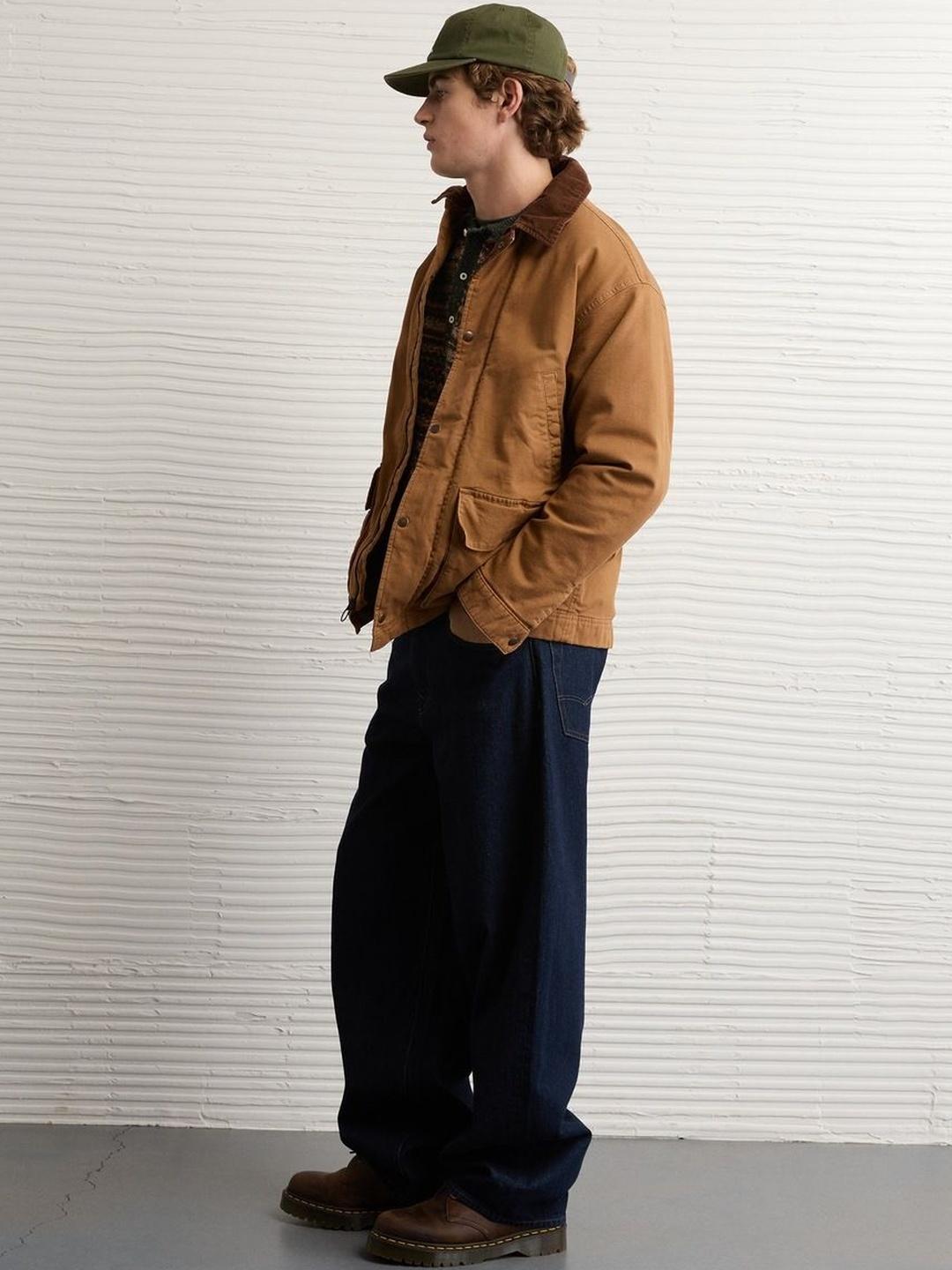 AMERICAN EAGLE OUTFITTERS American Eagle Men Open Front Jacket