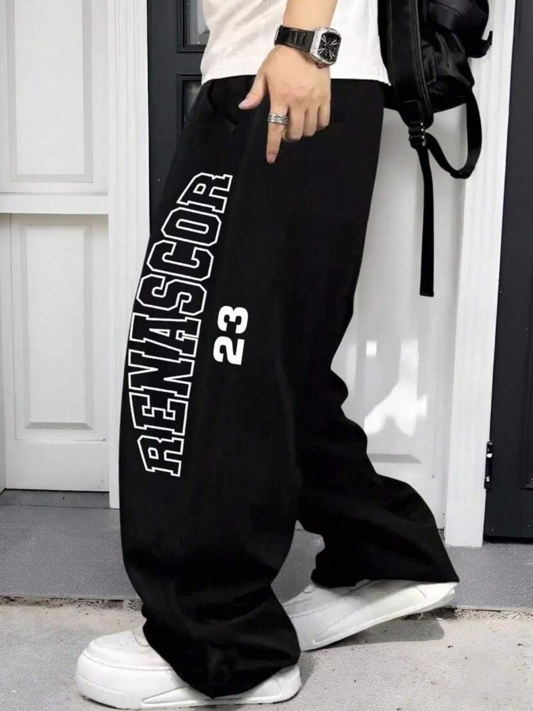Buy Cloth N code Men Printed Oversized Fit Renascor Track Pant