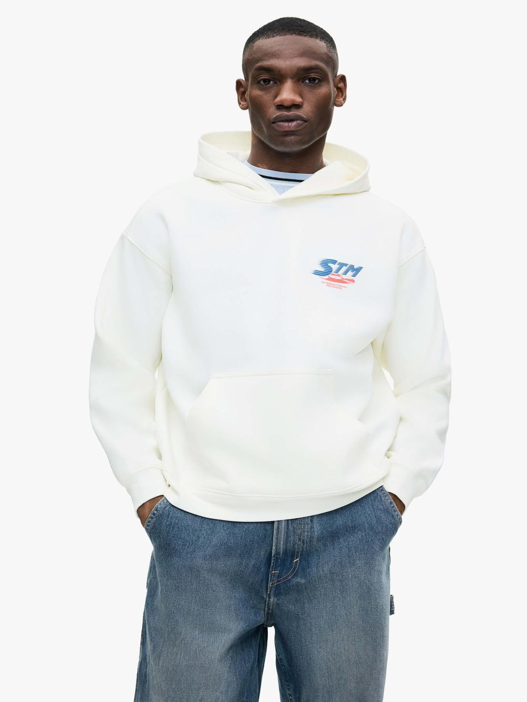 H&M Relaxed Fit Printed Hoodie