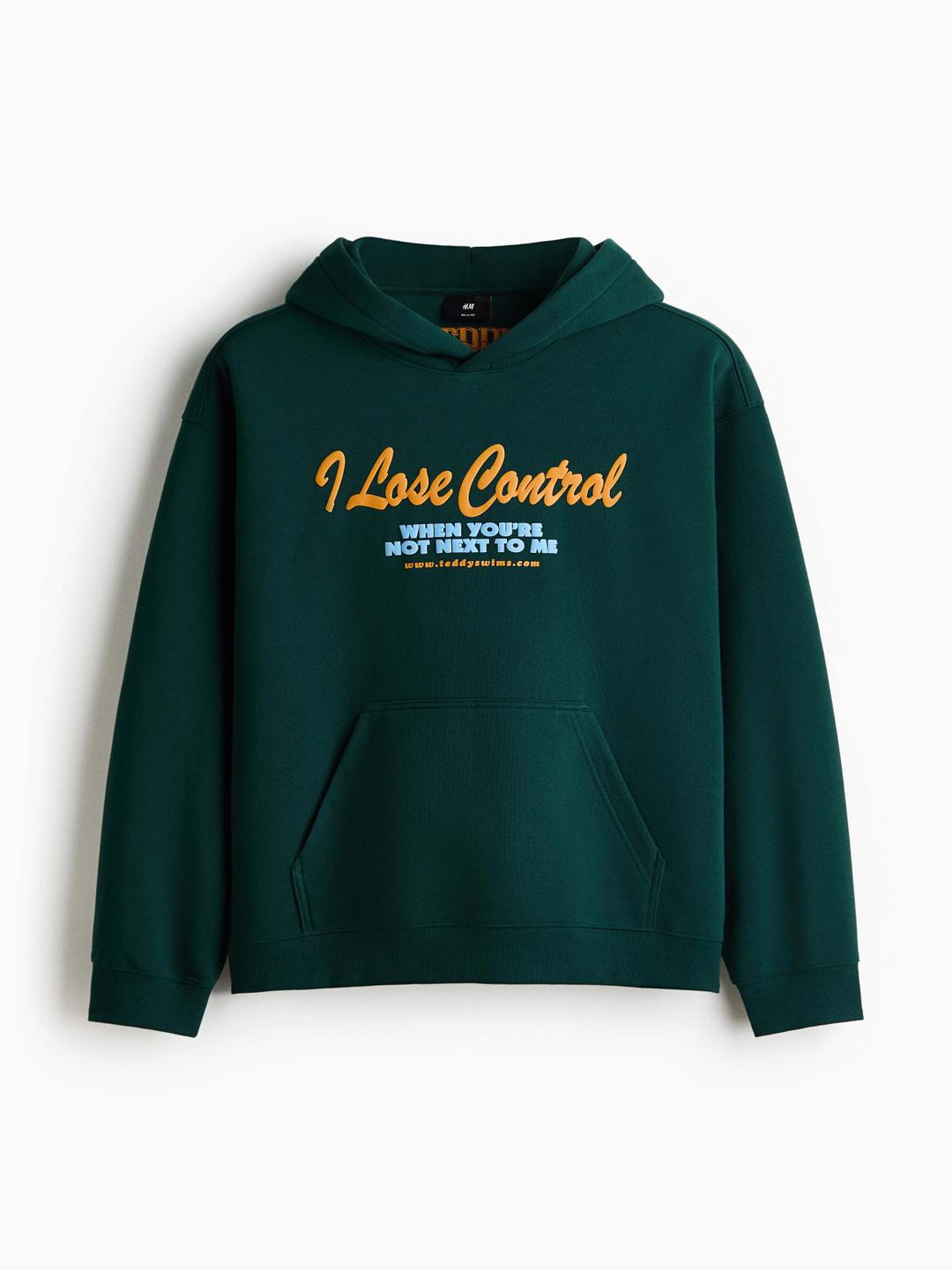 H&M Loose Fit Printed Hoodie - Image 1