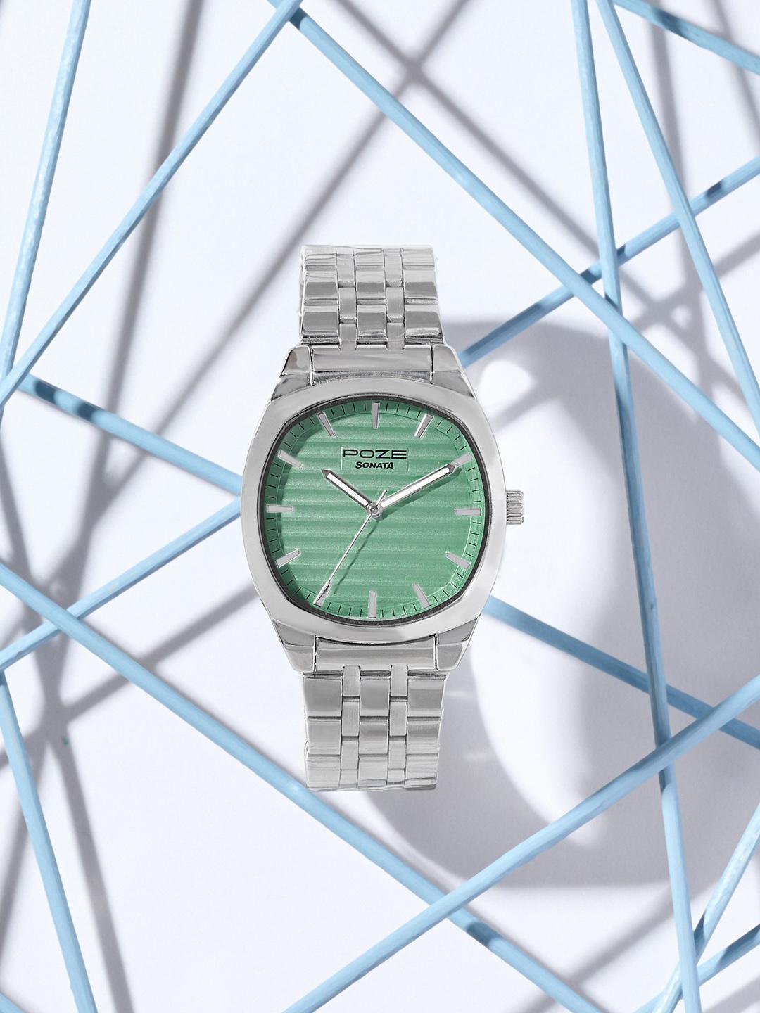 Sonata Poze 7 Green Dial Men's Watch - Image 1