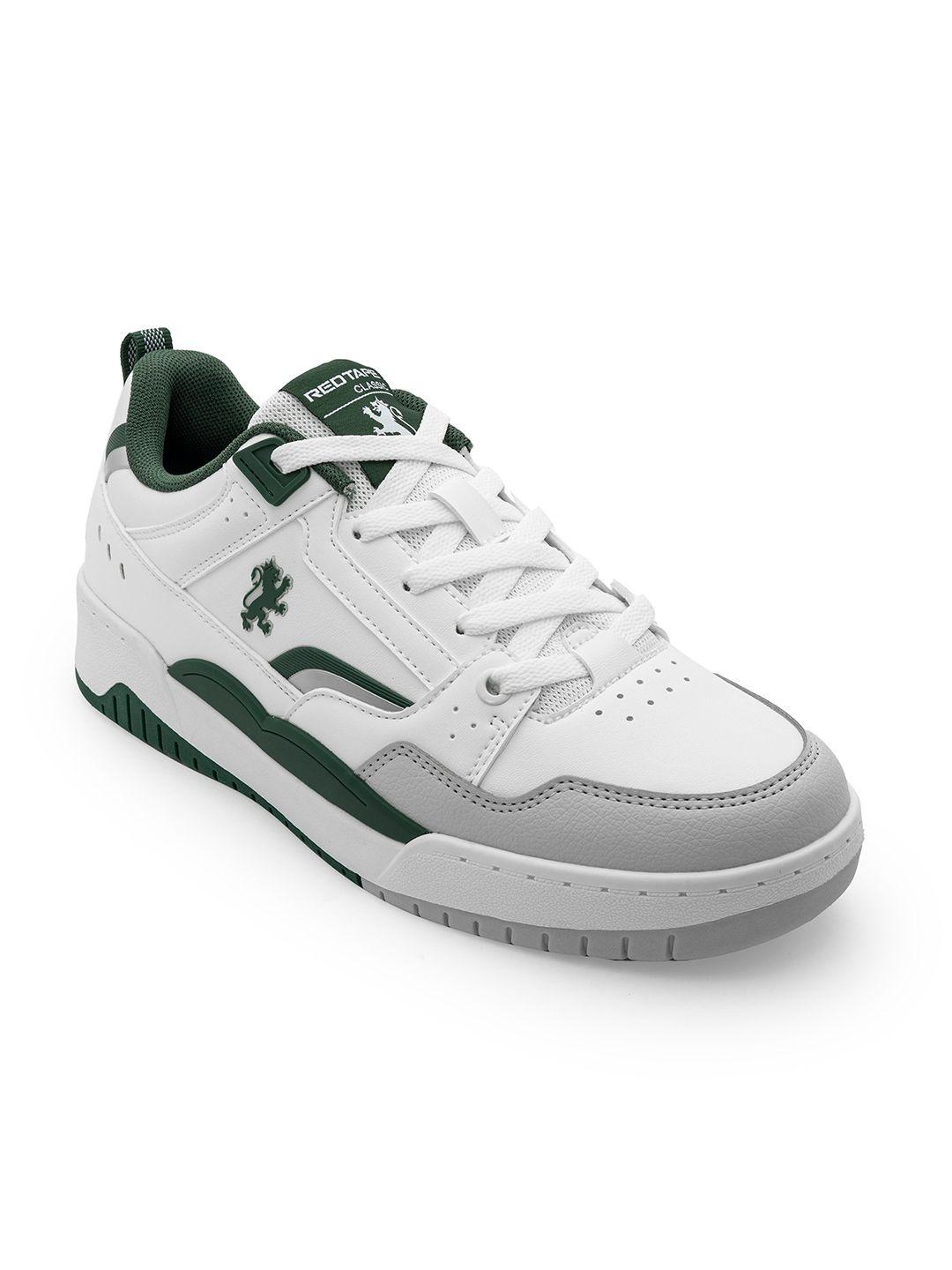 Red Tape Men Colourblocked PU Sneakers Red - Image 1