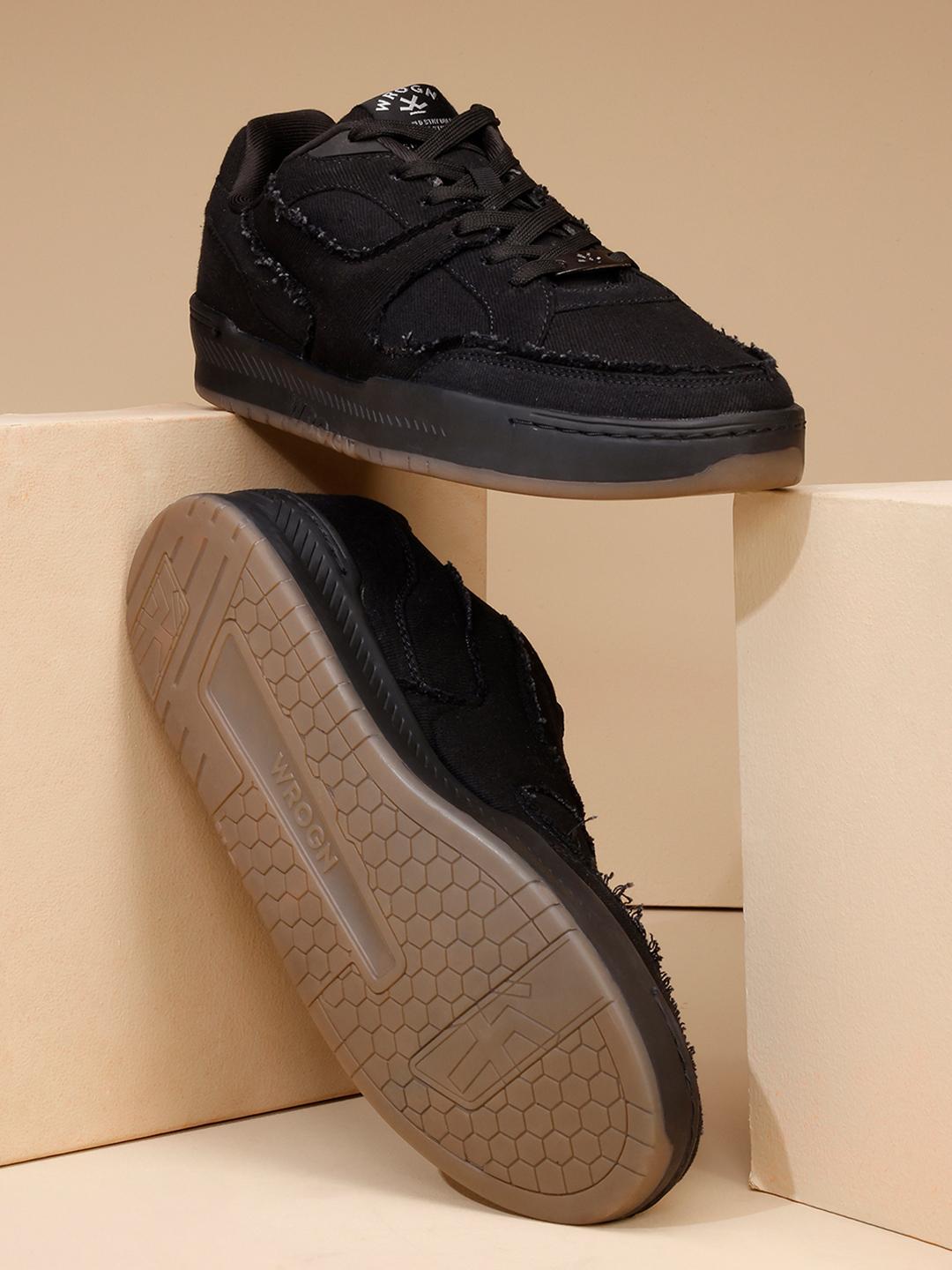 WROGN Men PU Lace-Up Sneakers