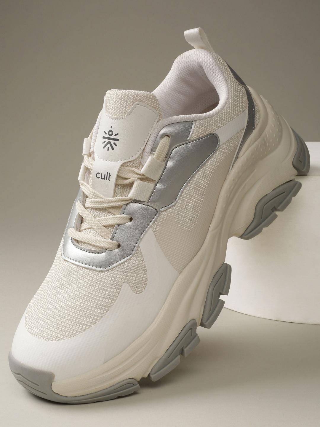 Buy CULT Women's Off White & Silver Venus Sneakers - Casual Shoes