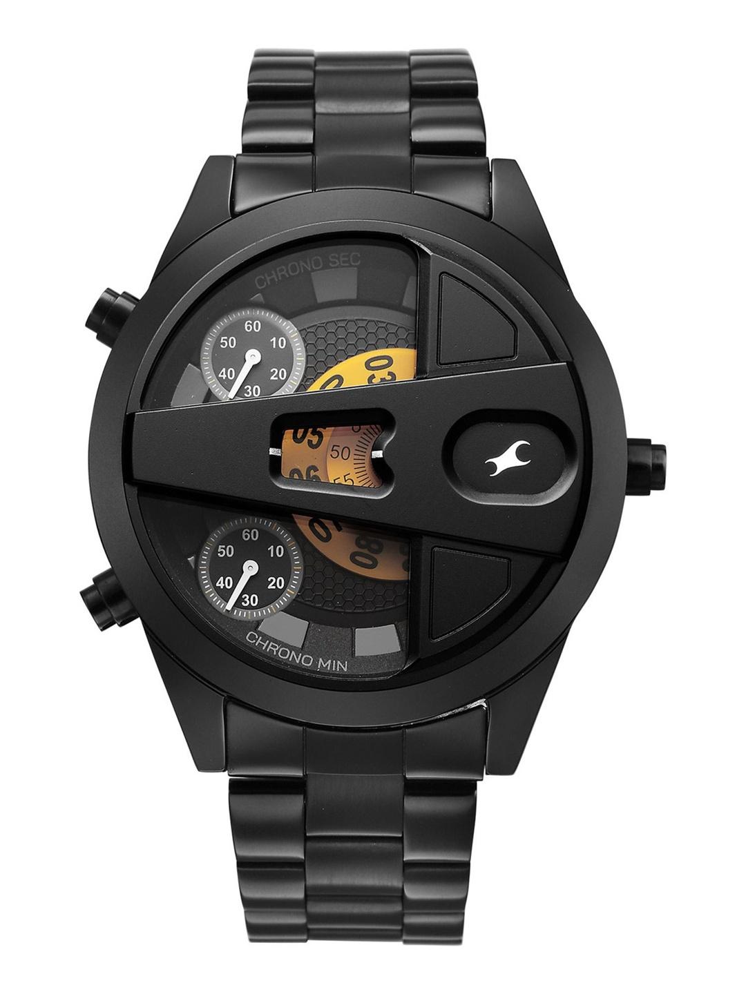 Fastrack Overdrive Micromotor Quartz Analog Black Dial Watch -