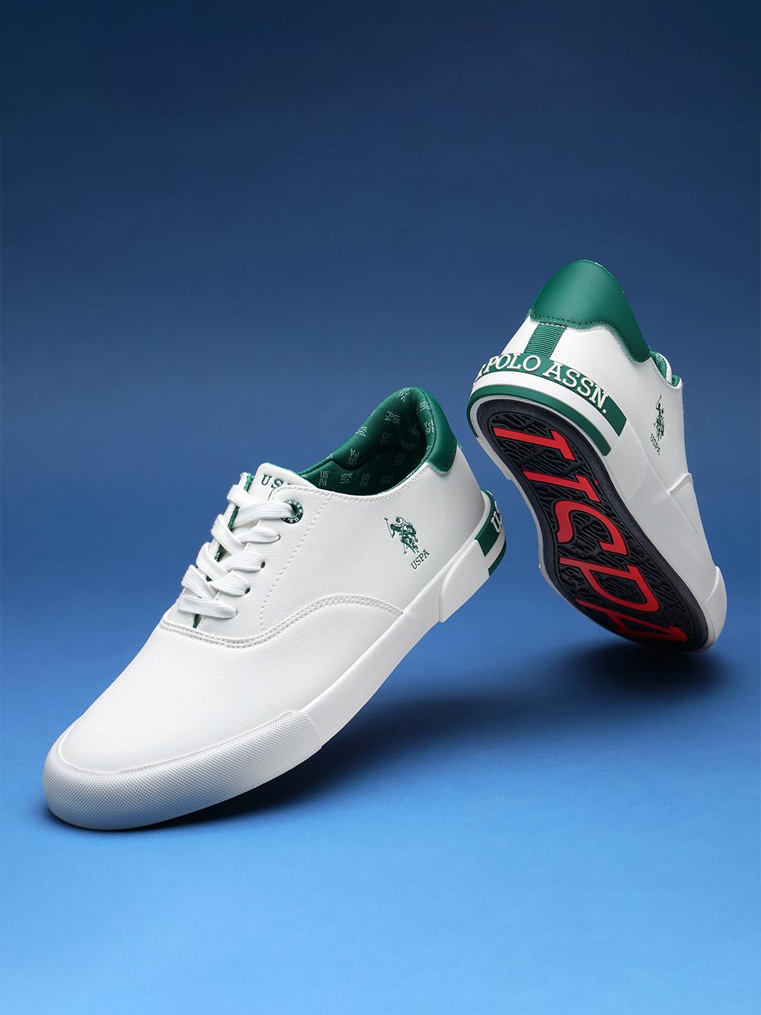 U.S. Polo Assn. Erland 4.0 Casual Minimal Off White Sneakers Shoes - Image 1