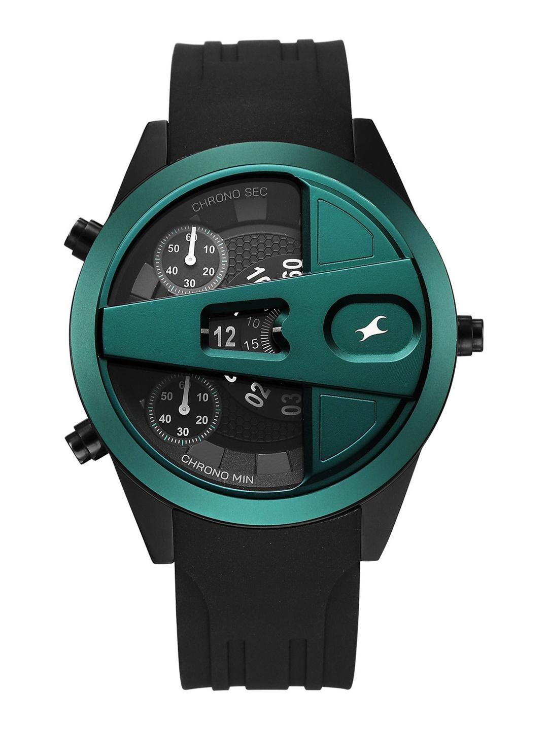 Fastrack Overdrive Micromotor Black Dial Watch - 3331KP01 - Image 1