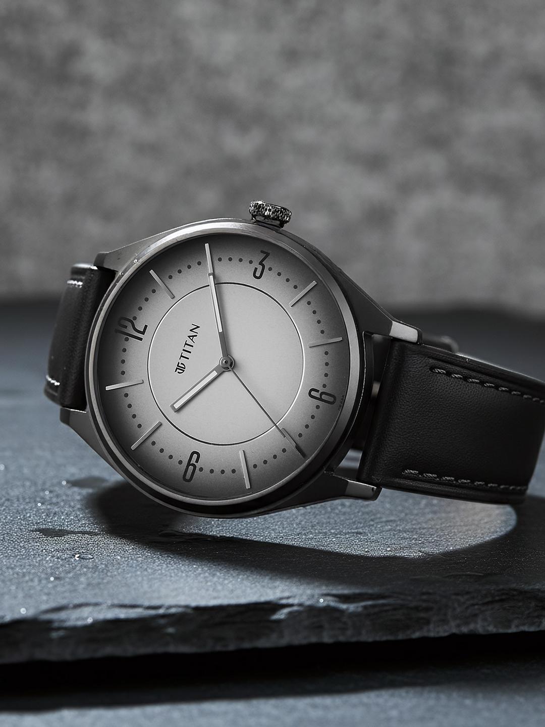 Buy Titan Neo Basics II Quartz Gray Round Dial Men's Watch