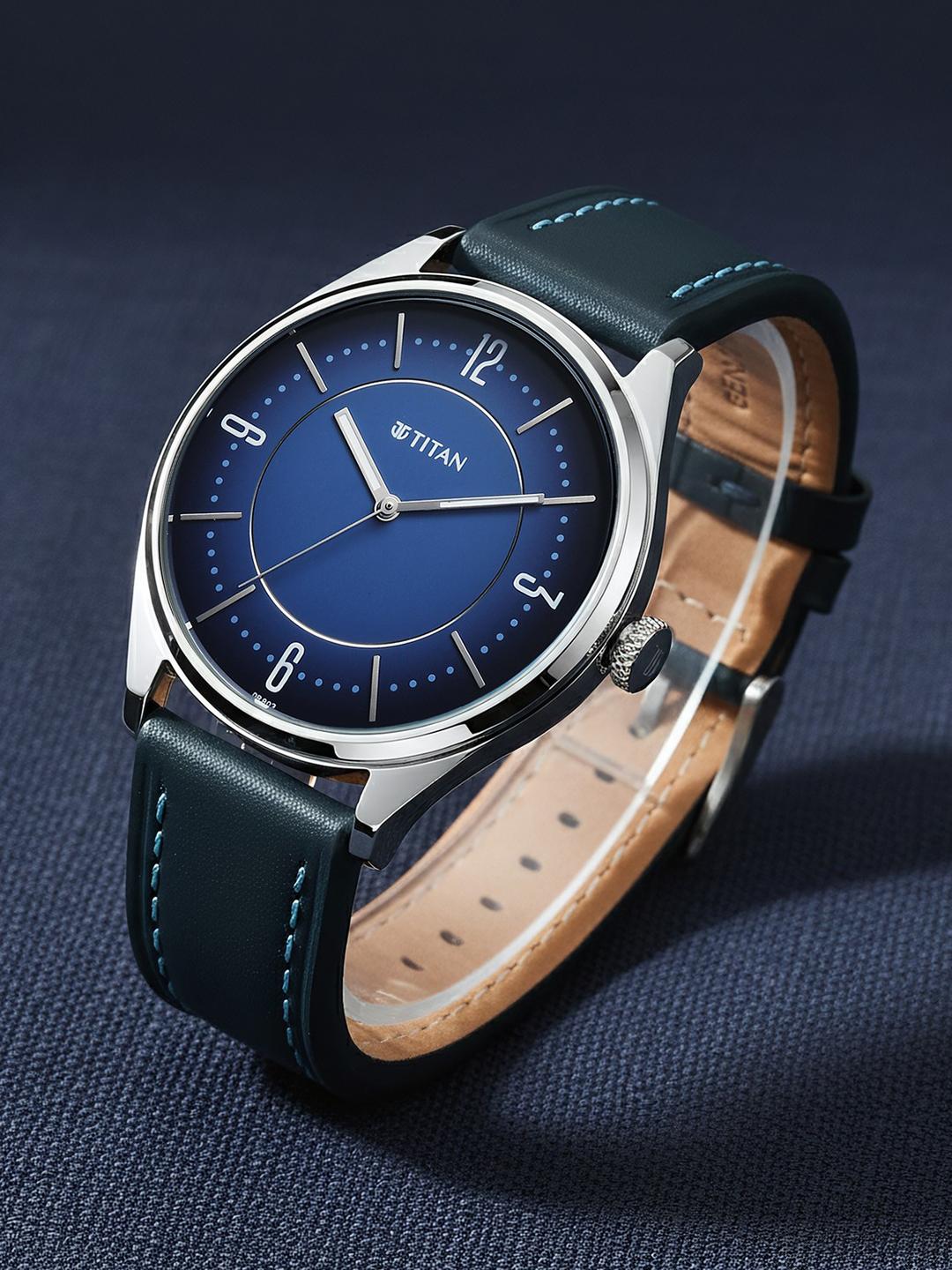 時計 BNR32SKYLINE Buy Titan Men Neo Basics II Quartz Blue Round Dial Watch
