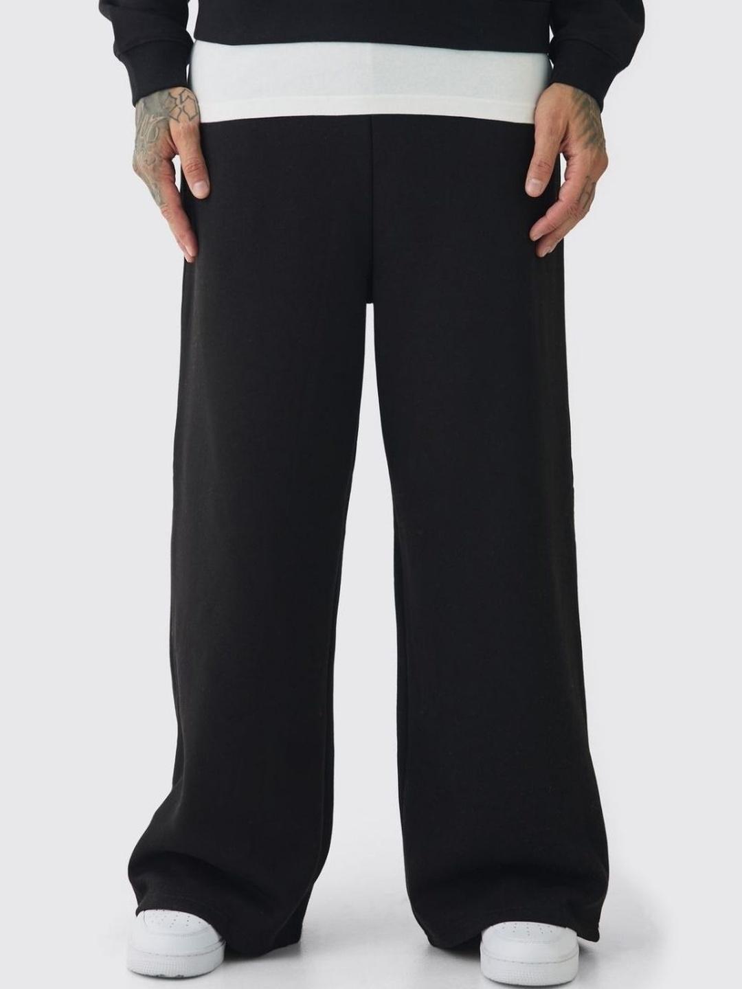Cloth N Code Men Solid Oversized Track Pant - Image 1