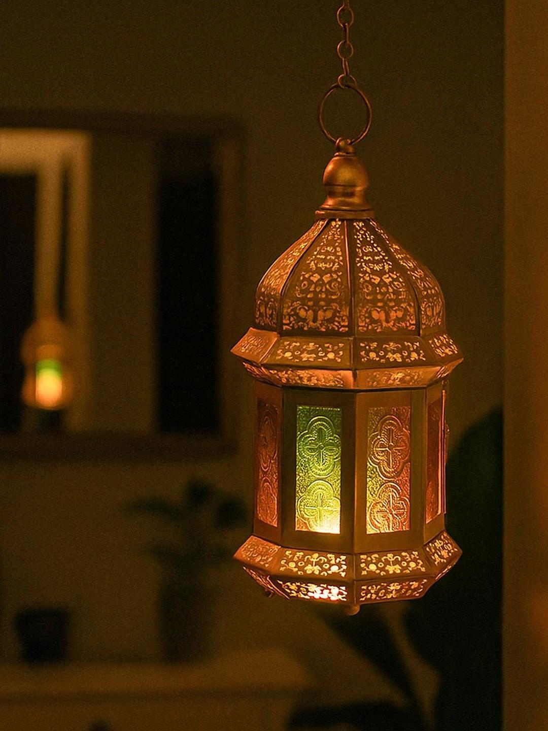 Buy MARKET99 Moroccan Domed Lantern Multi-Colour Glow - Candle