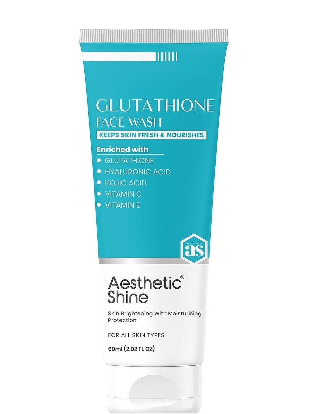Buy Aesthetic shine Glutathione Face Wash With Hyaluronic Acid - 60 ml - Face  Wash and Cleanser for Unisex 37808998