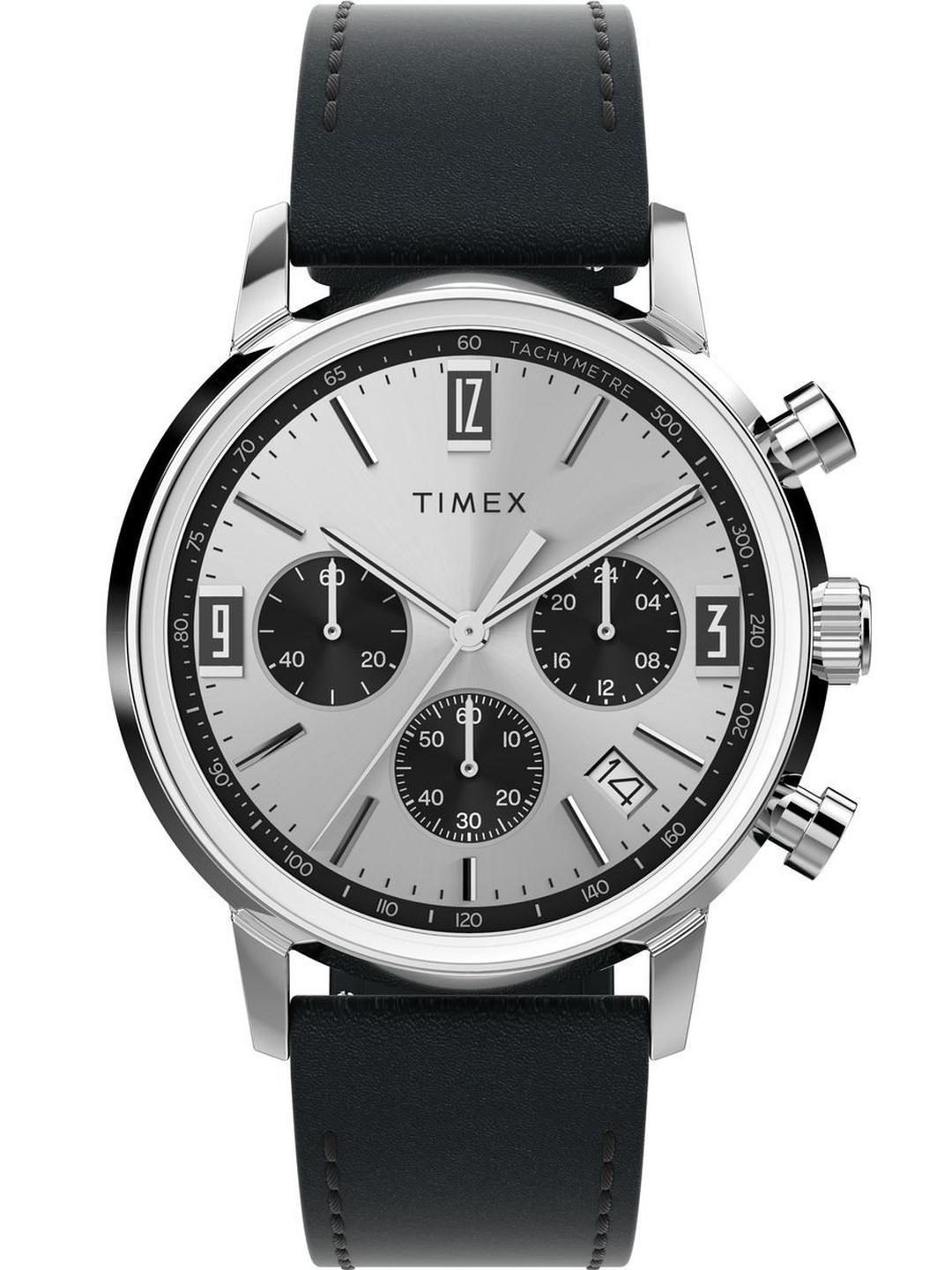 Timex Marlin 21mm Silver Dial Men Watch