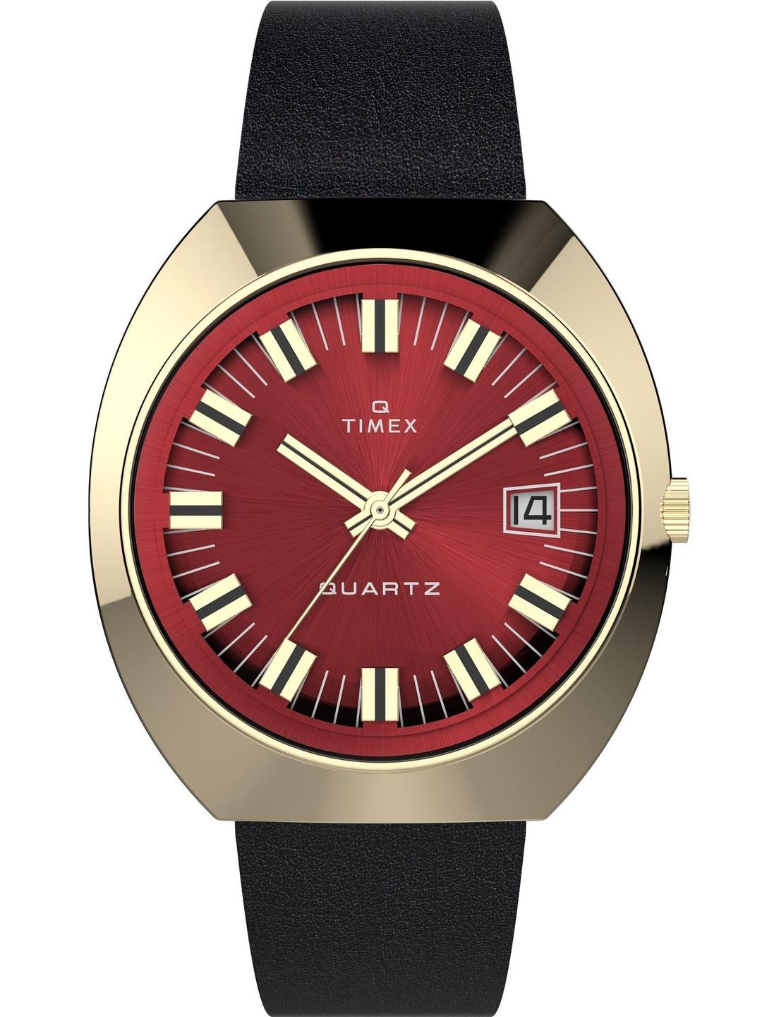 Timex Reissue Tonneau 21mm Burgundy Dial Men's Watch - Image 1