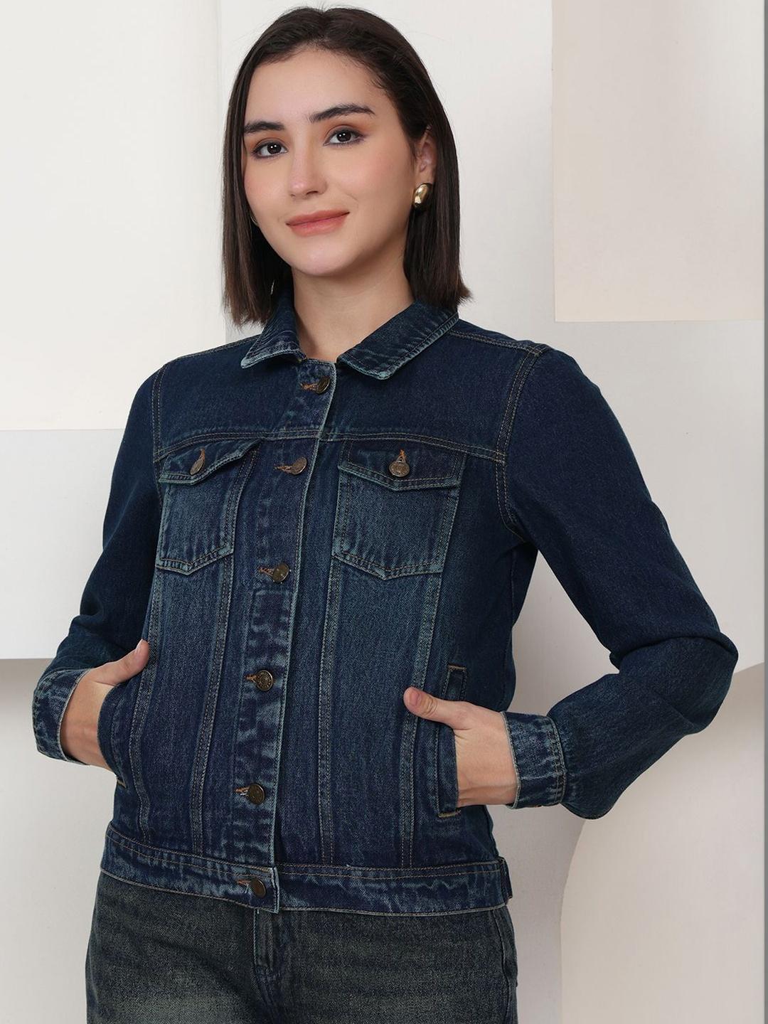PUELLA Women Denim Jacket Blue - Image 1