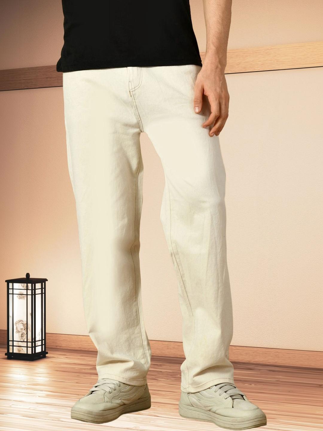 LINARIA Men Classic Relaxed Fit Mid-Rise Stretchable Jeans - Image 1