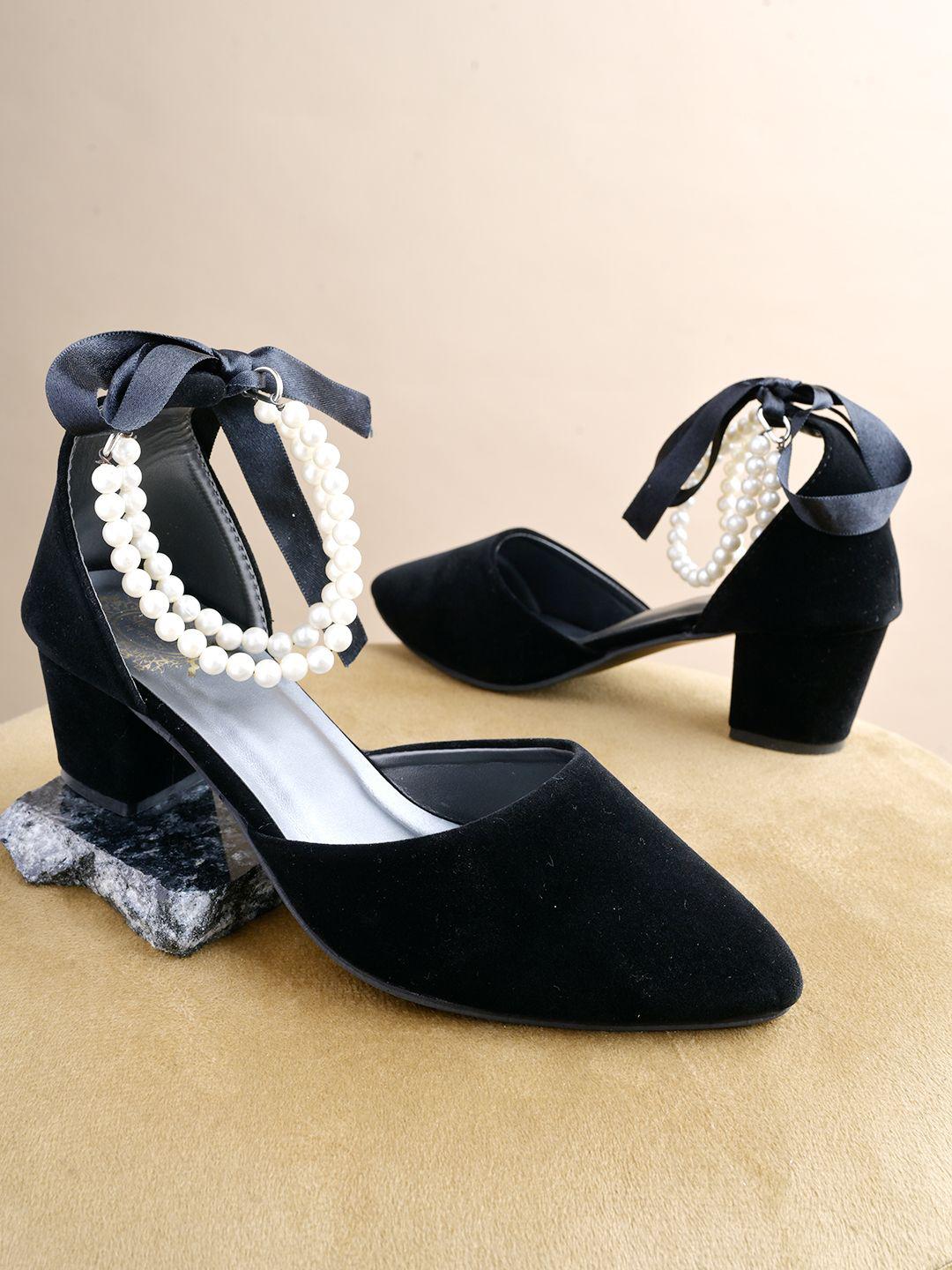 Buy Stylestry Women Embellished Block Pumps Heels for Women
