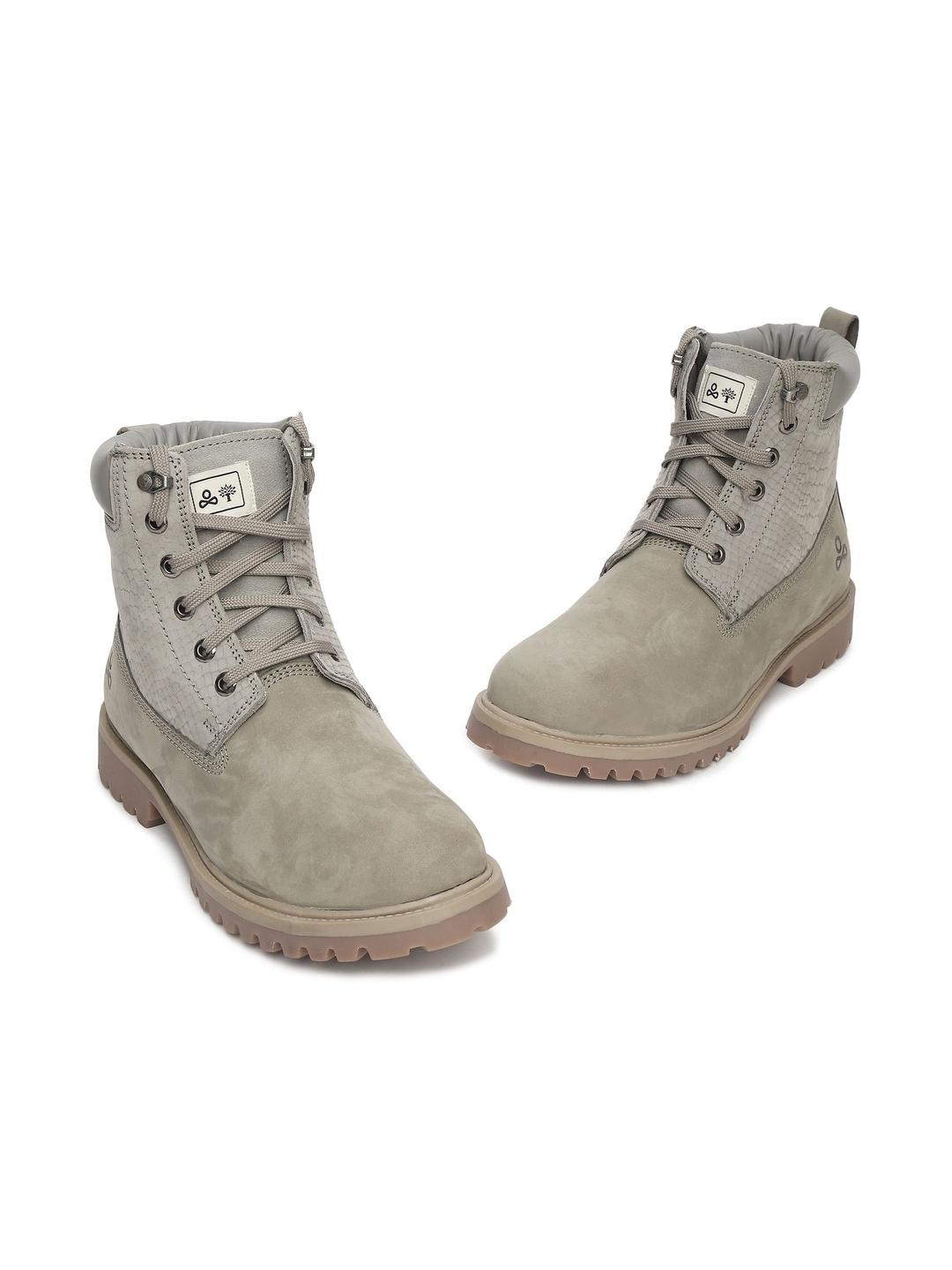 Woodland Men Blocked-Heeled Boots