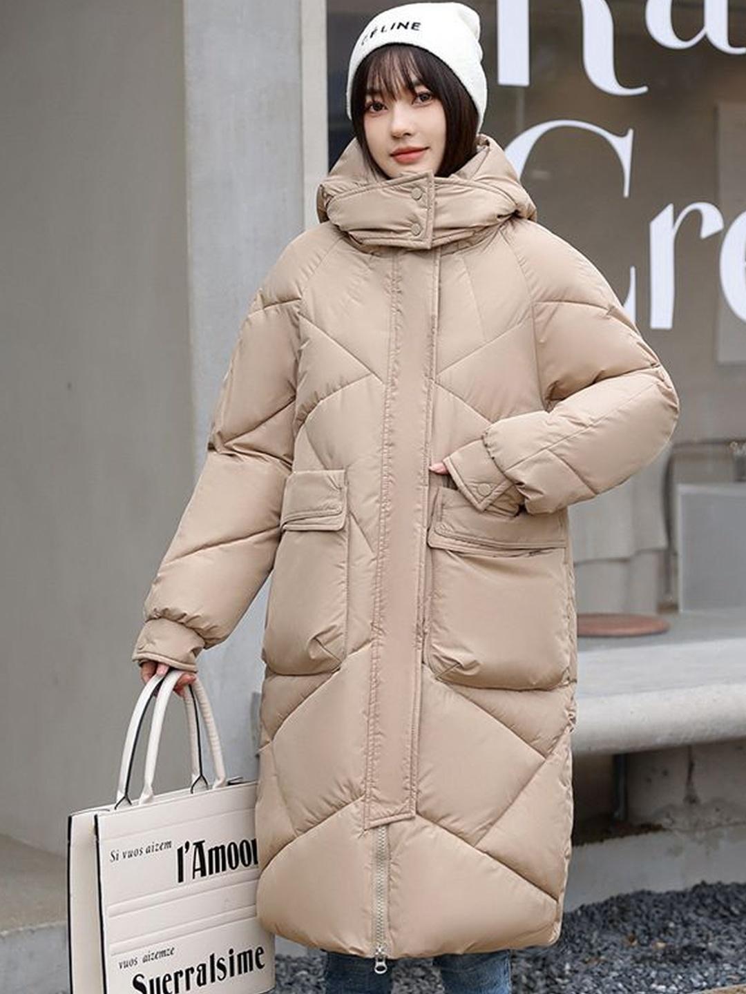 Buy bebe Self Design Lightweight Longline Puffer Jacket - Jackets