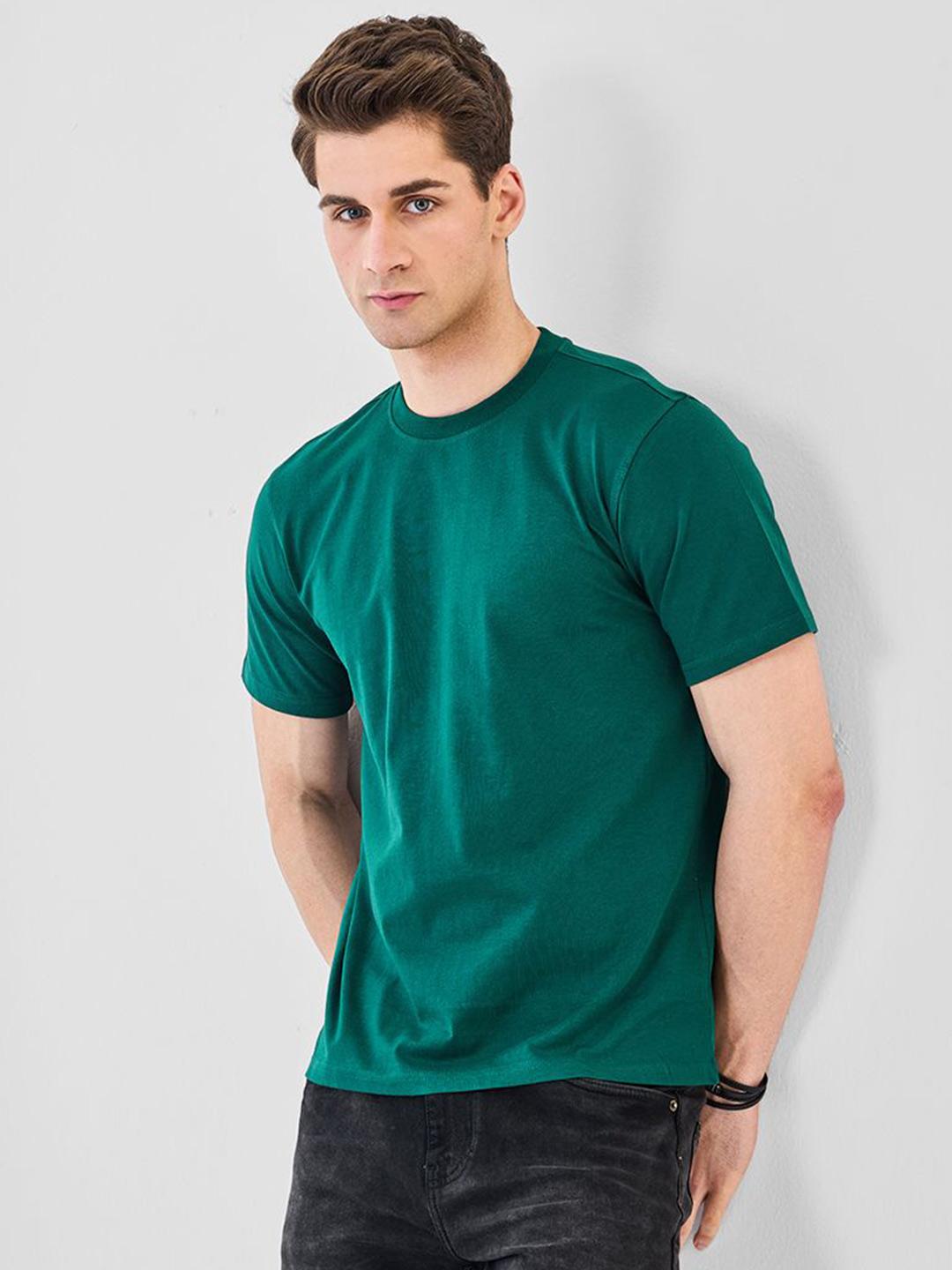 Snitch Men Pure Cotton Slim Fit T-shirt - Image 1