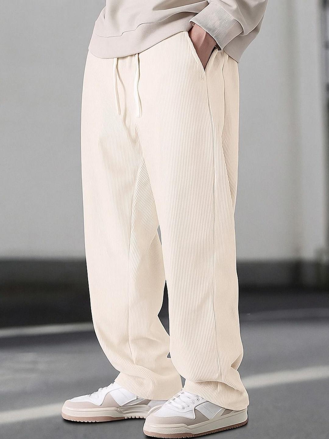 SZN Men Loose Fit Mid-Rise Trousers - Image 1