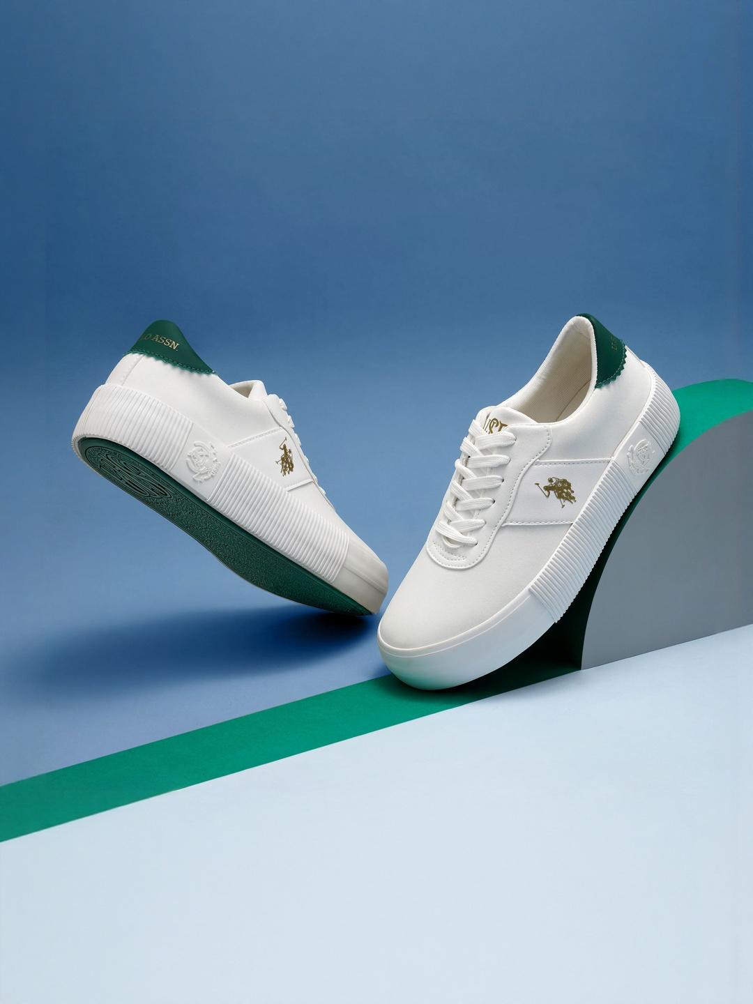 U.S. Polo Assn. Women Cordela 3.0 Off White Sneaker - Image 1