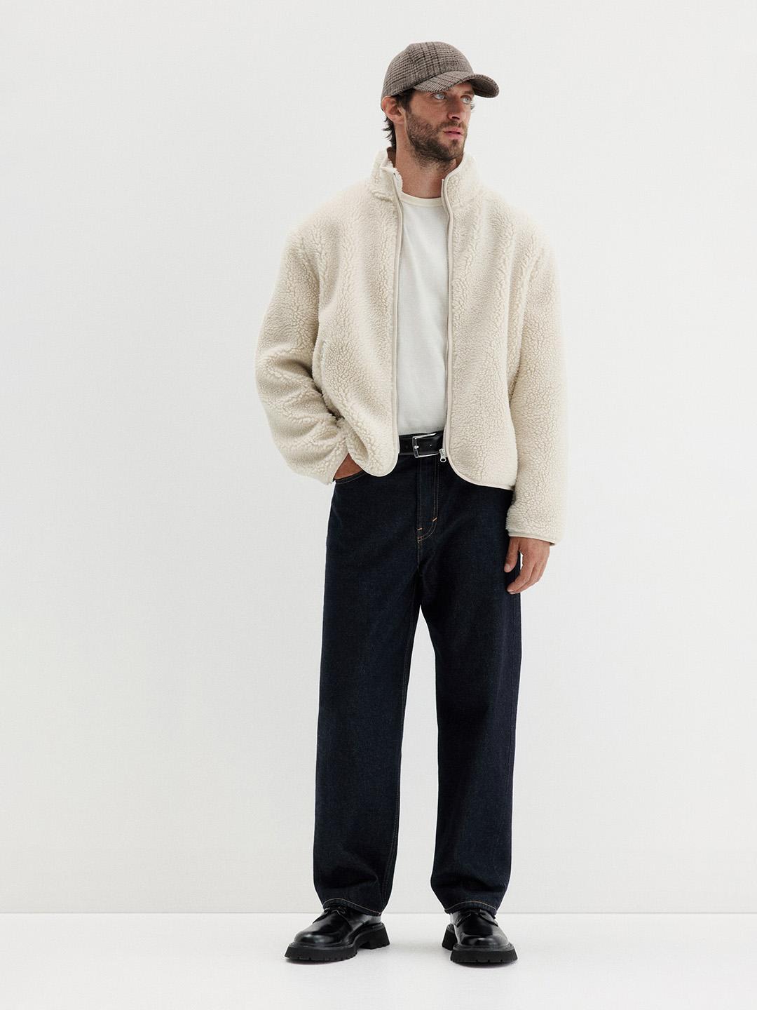H&M Regular Fit Teddy Jacket - Image 1