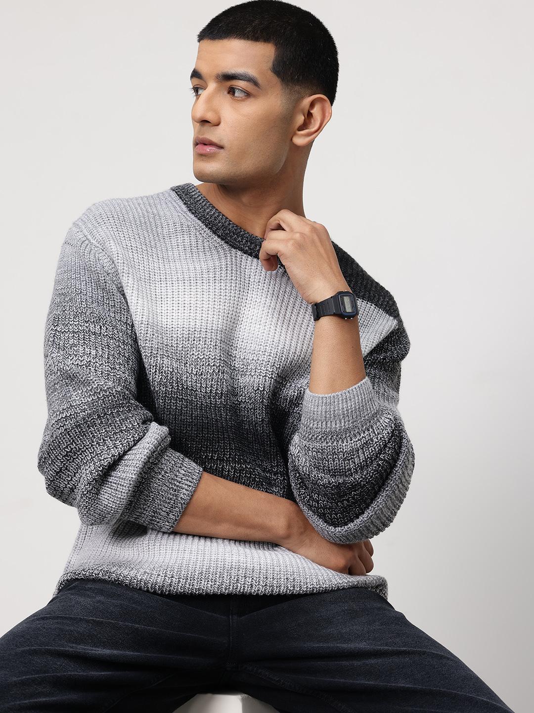 ether Ombre Grindle Ribbed Pullover