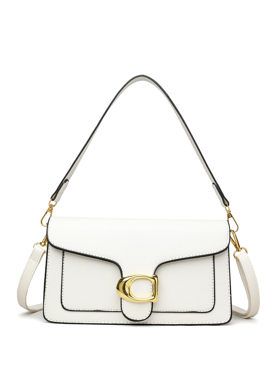 Diva Dale Solid Small Structured Satchel Bag - Image 1