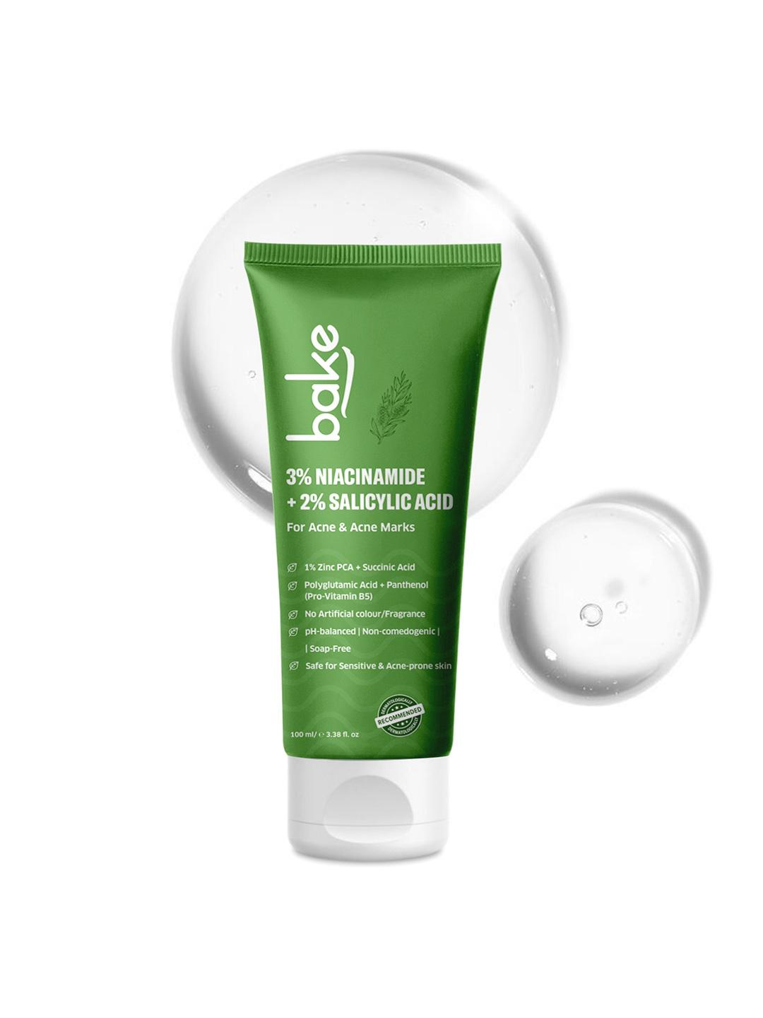 Buy BAKE 2% Salicylic Acid & 3% Niacinamide Anti-Acne Face Wash