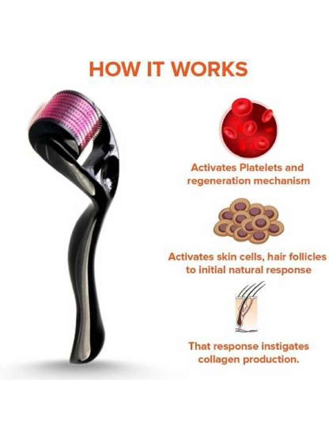 AARADHYAM Advanced Titanium Needle Facial Massage Derma Roller - Image 1