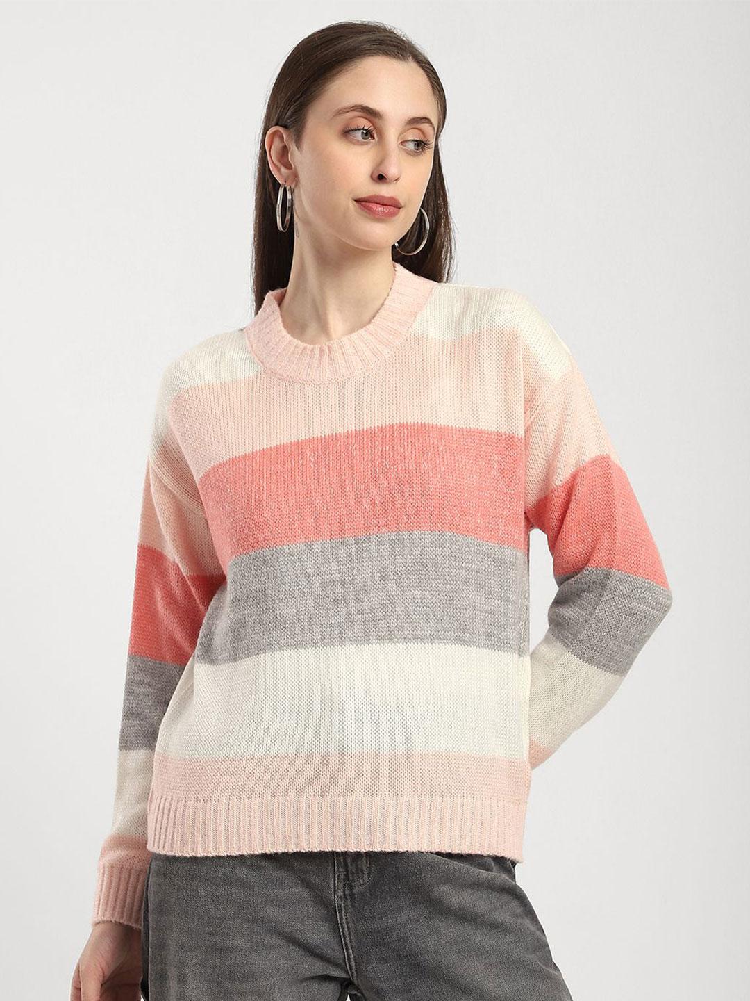 Buy R&B Women Striped Pullover Sweater - Sweaters for Women
